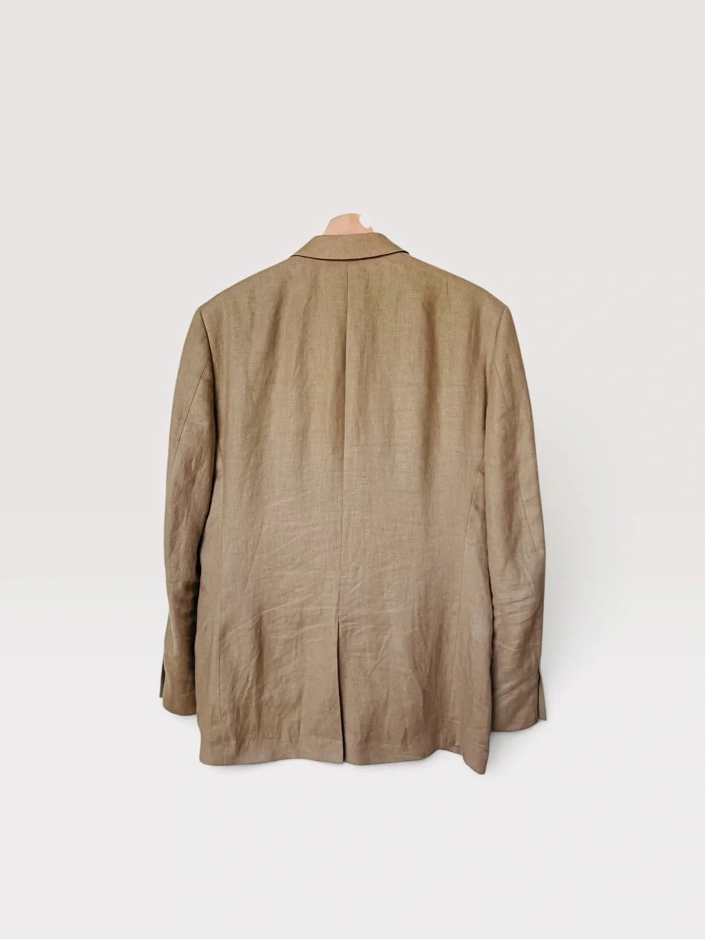 J.Crew Full Ludlow Linen Suit in Camel Tan Pants/Jacket, size 40 L Baird McNutt